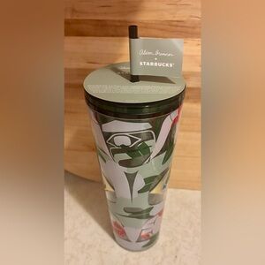 Starbucks Green and White Tumbler